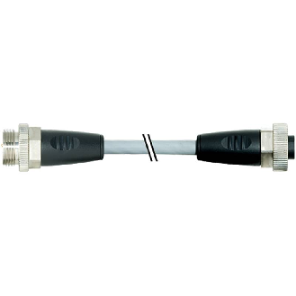 7/8'' Fem Droit 5p/7/8'' Mâle Droit 5p; PUR UL/CSA 5x1,5 Gris Cpc 10m-Lire la description