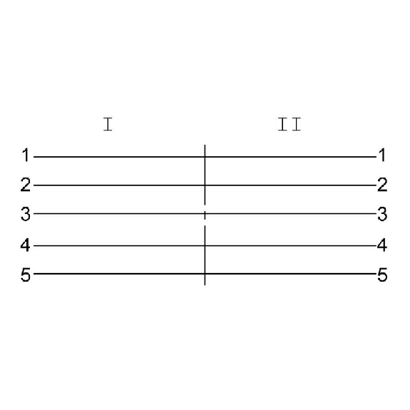7/8" Fem Droit 5p/7/8" Mâle Droit 5p Câble PUR 5x1,5 Cpc 0,6m-Lire la description