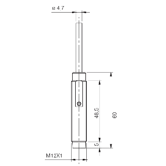 Ind.M12,2 wires AC/DC-NC,Cable,Nsch-LD-Lire la description