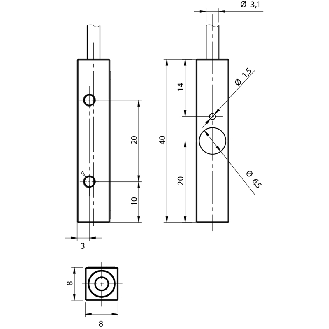 Ind.8x8,PNP-NO,Cable,Sch-LD-Lire la description