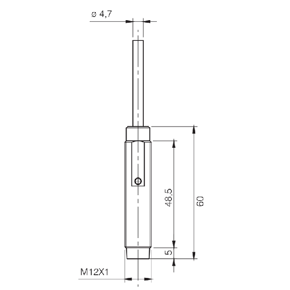 Ind.M12,2 wires AC/DC-NO,Cable,Nsch-LD-Lire la description