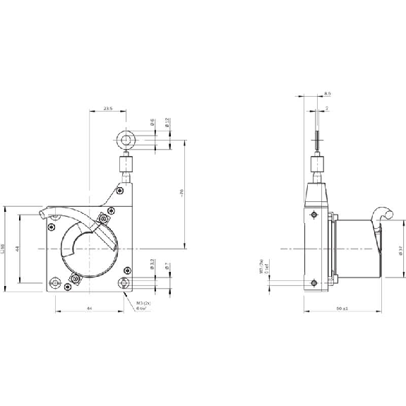 Codeur à câble incrémental EcoLine 0..1,25m TTL/RS-422, câble 1,5m-Lire la description