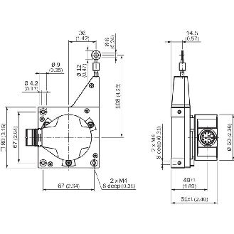 Codeur à câble absolu 0-3 m avec interface SSI-Lire la description