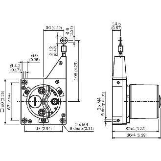 Codeur à câble absolu EcoLine 0..3 m, PROFINET, 3xM12 4P-Lire la description