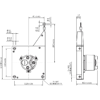 Codeur à câble absolu EcoLine 0..5m, PROFIBUS, 3xM12 5P-Lire la description