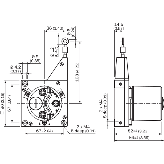 Codeur à câble absolu EcoLine 0...3 m, EtherCAT, 3xM12 4P-Lire la description