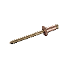 Blindniete STANDARD CU/BR - Flachkopf - 4,0x16 mm - 500 Stück Blindniete STANDARD CU/BR - Flachkopf - 4,0x16 mm - 500 Stück