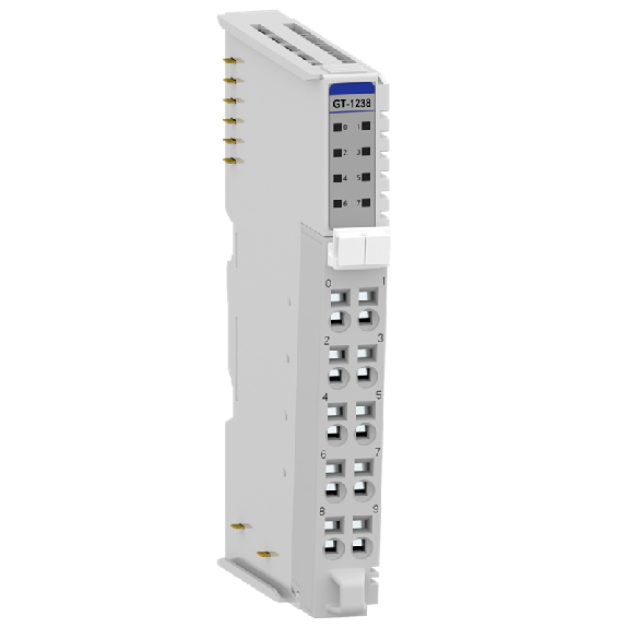 8 entrées numériques, 24VDC, sink/source, cage clamp, 10pt-Lire la description