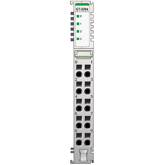 4 entrées analog RTD, PT100/PT1000/Ni1000LG/etc., 12bit, cage clamp-Lire la description