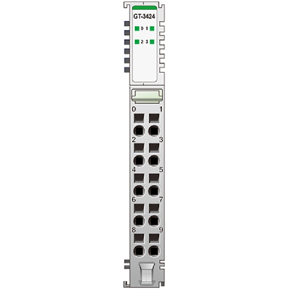 4 entrées analogiques, 0~5/1~5V/0~10V, 12 bits, cage clamp, 10pt 4 entrées analogiques, 0~5/1~5V/0~10V, 12 bits, cage clamp, 10pt-Lire la description