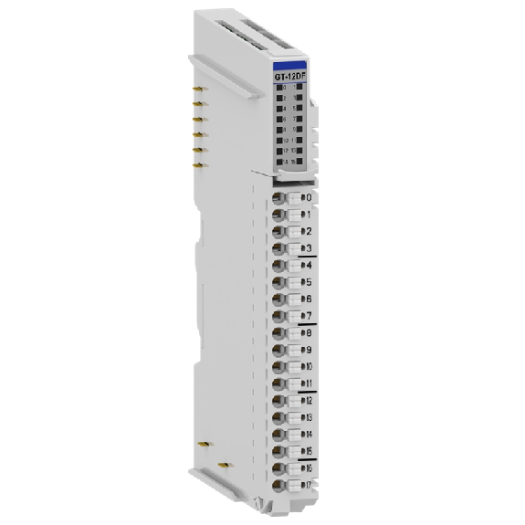 16 entrées numériques, 24VDC, sink/source, cage clamp, 18pt-Lire la description