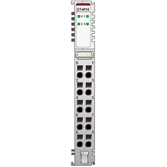 4 sorties analogiques, 0~20 mA, 12 bits, cage clamp, 10pt 4 sorties analogiques, 0~20 mA, 12 bits, cage clamp, 10pt-Lire la description
