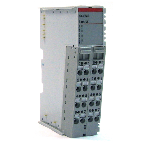 8 sorties TOR, 250VAC, 2 A, NO contacts, single common, cage clamp-Lire la description