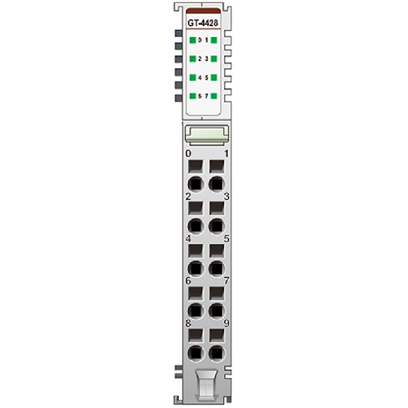 8 sorties analogiques, 0~10V, 12 bits, cage clamp, 10pt 8 sorties analogiques, 0~10V, 12 bits, cage clamp, 10pt-Lire la description