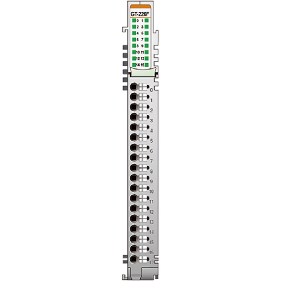 16 sorties numériques, 24VDC/0.3A, sink, cage clamp, 18pt 16 sorties numériques, 24VDC/0.3A, sink, cage clamp, 18pt-Lire la description