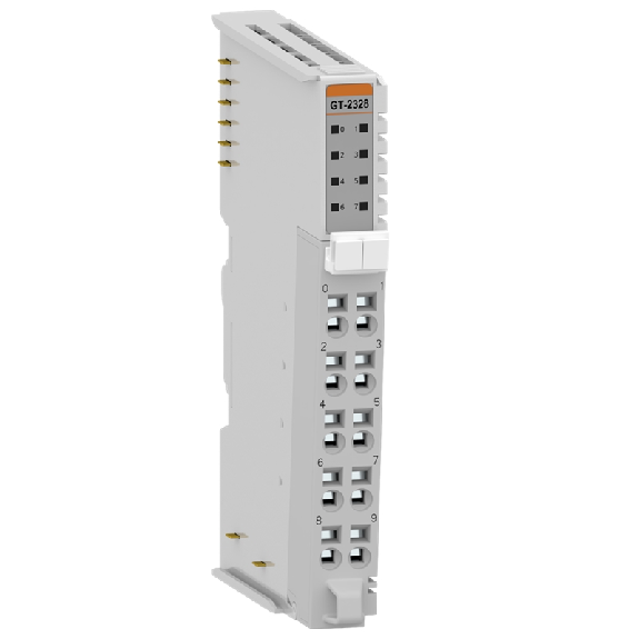 8 sorties numériques, 24VDC/0,5A, source, cage clamp, 10pt-Lire la description