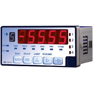 Indicateur universel 10-30Vdc 5dgts S: 4xPNP 0-10V 4-20mA-Lire la description