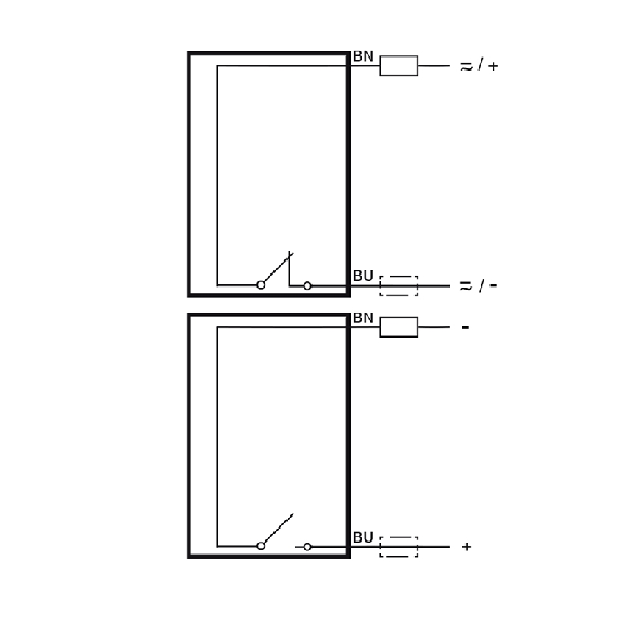 Ind.M18,2 wires AC/DC-NC,Cable,Nsch-LD-Lire la description