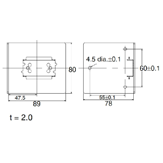 Etrier de fixation pour montage latéral (180 W)-Lire la description