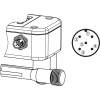 Capteur de débit à ultrasons DN10, 0,3..21 l/min, G 1/2