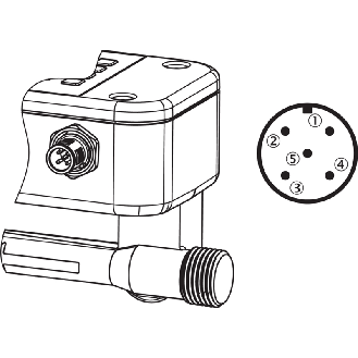 Capteur de debit à ultrasons DN 20, 3,5 .. 60 l/min, G 1-Lire la description