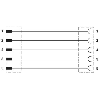 M12A Fem Droit 5p; M12A Mâle Droit 5p; Câble PUR Gris/Noir 0,13m