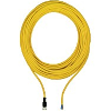 M12A Fem Droit 5p; Câble PUR Jaune 30m