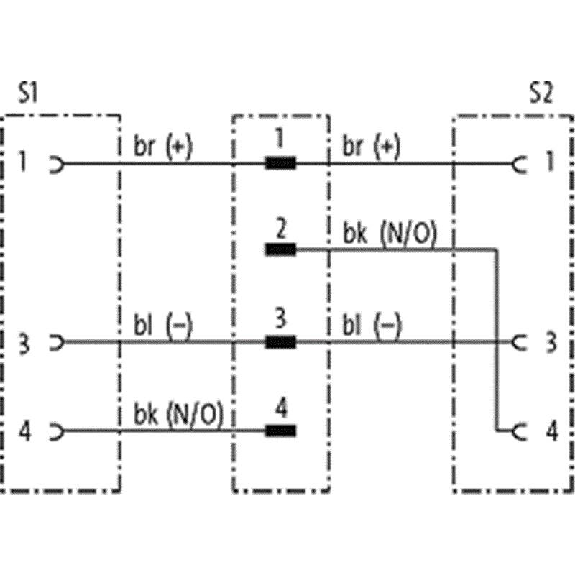 Y-M12 Mâle Droit 4p/2xM12 Fem Droit; PUR 3x0,34 Noir Robot Cpc 1,5m-Lire la description