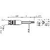 M12A Mâle Droit 8p; Câble PUR 8x0.25 Noir Cpc 10m