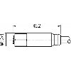 M12A Fem Droit 4p Inox V4A F&B; Câble PVC 4x0.34 Gris 15m