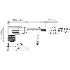 M12A Fem Coudé 5p; Câble PUR Blindé 5x0,34 Noir Cpc 5m