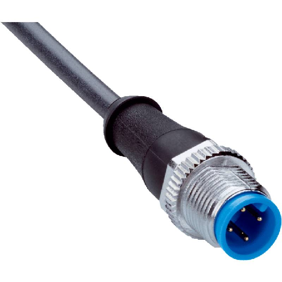 M12A Mâle Droit 4p; Câble PUR 4x0,34 Noir Cpc 10m M12A Mâle Droit 4p; Câble PUR 4x0,34 Noir Cpc 10m-Lire la description