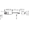 M12A Fem Droit 8p; Câble PUR 8x0.25 Noir Cpc 30m (30V)