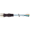 M23 Fem Droit 19p; Câble PUR 8x0.5+3x1.0 Gris Cpc 5m