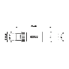 M12T Fem Droit 4p/M12T Mâle Droit 4p; PUR Gris-Noir 1m (12A/63V)