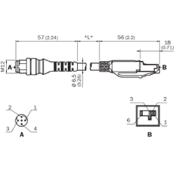 M12D Mâle Droit/RJ45 Mâle Droit; Câble AWG26 Blindé 4 fils 10m-Lire la description