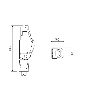 M12D Mâle Droit 4p/RJ45 Mâle Droit 4p; PUR 7x0.25 Vert Cpc 10m-Lire la description