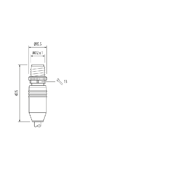 M12D Mâle Droit 4p/RJ45 Mâle Droit 4p; PUR 7x0.25 Vert Cpc 10m-Lire la description