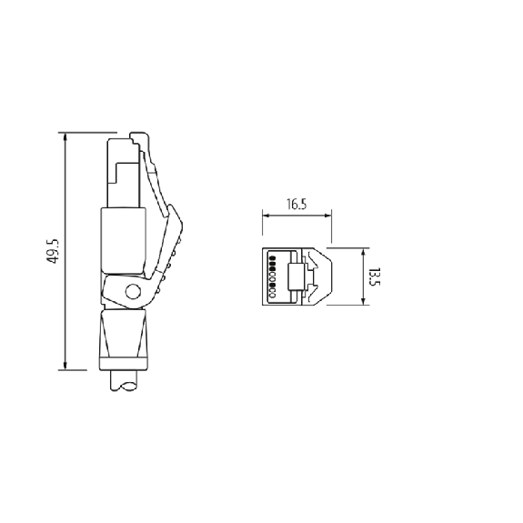 M12D Mâle Droit 4p/RJ45 Mâle Droit 4p; PUR 7x0.25 Vert Cpc 10m-Lire la description
