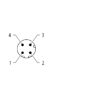 M12D Mâle Droit 4p/RJ45 Mâle Droit 4p; PUR 7x0.25 Vert Cpc 10m-Lire la description