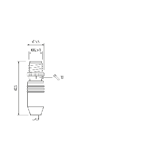 M12D Mâle Droit 4p/RJ45 Mâle Droit 4p; PUR 7x0.25 Vert Cpc 10m-Lire la description