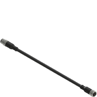 M12A Fem Droit 5p/M12A Mâle Droit 5p; Câble Noir 10m-Lire la description