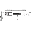 M12A Fem Droit 5p; Câble PUR 5x0.34 Noir Cpc 5m