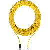 M12A Fem Droit 8p; Câble PUR 8x0.25 Jaune Cpc 10m