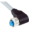 M12A Fem Droit 12p; Câble PUR 12x0.25 Gris Cpc 10m