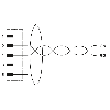 M12B Mâle Droit 2p; Câble PUR Blindé Violet 5m; Profibus