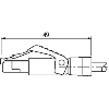 M12D Mâle Droit/RJ45 Droit; PUR Blindé 2x2x0.34 Vert Ethernet 30m