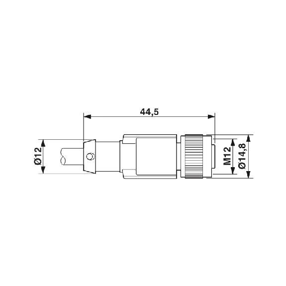 M12D Fem Droit 4p/RJ45 Droit; PUR Blindé Bleu 10m-Lire la description