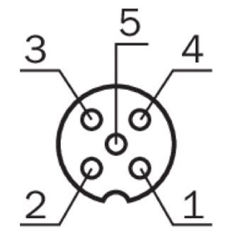 M12A Fem Droit 5p; Câble PUR Blindé Noir Cpc 5m-Lire la description
