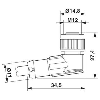 M12A Fem Coudé 8p; Câble PUR 8x0,25 Noir Cpc 5m